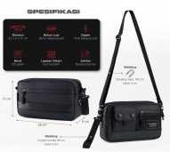 Tas Selempang Pria Anti Air Sling Bag Kelvin Waterproof